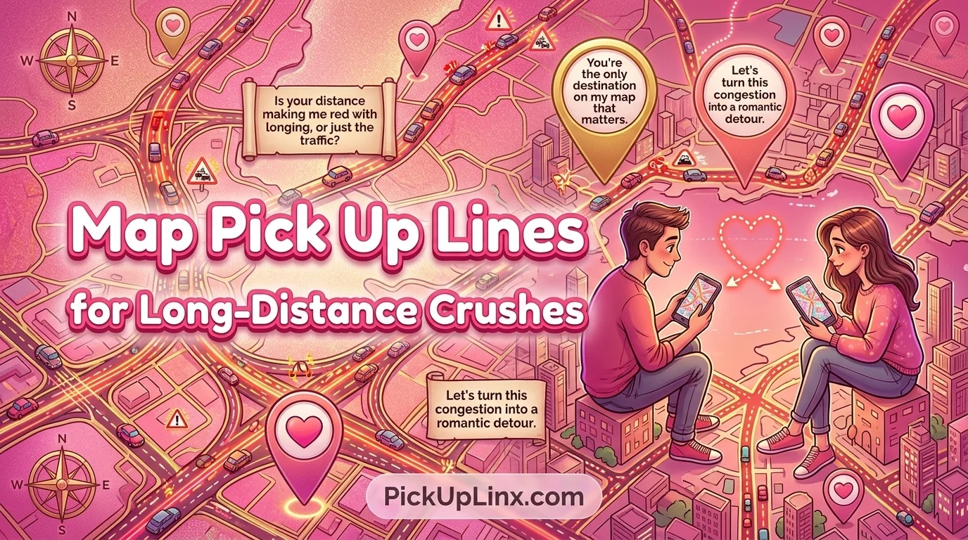 Map Pick Up Lines for Long-Distance Crushes 