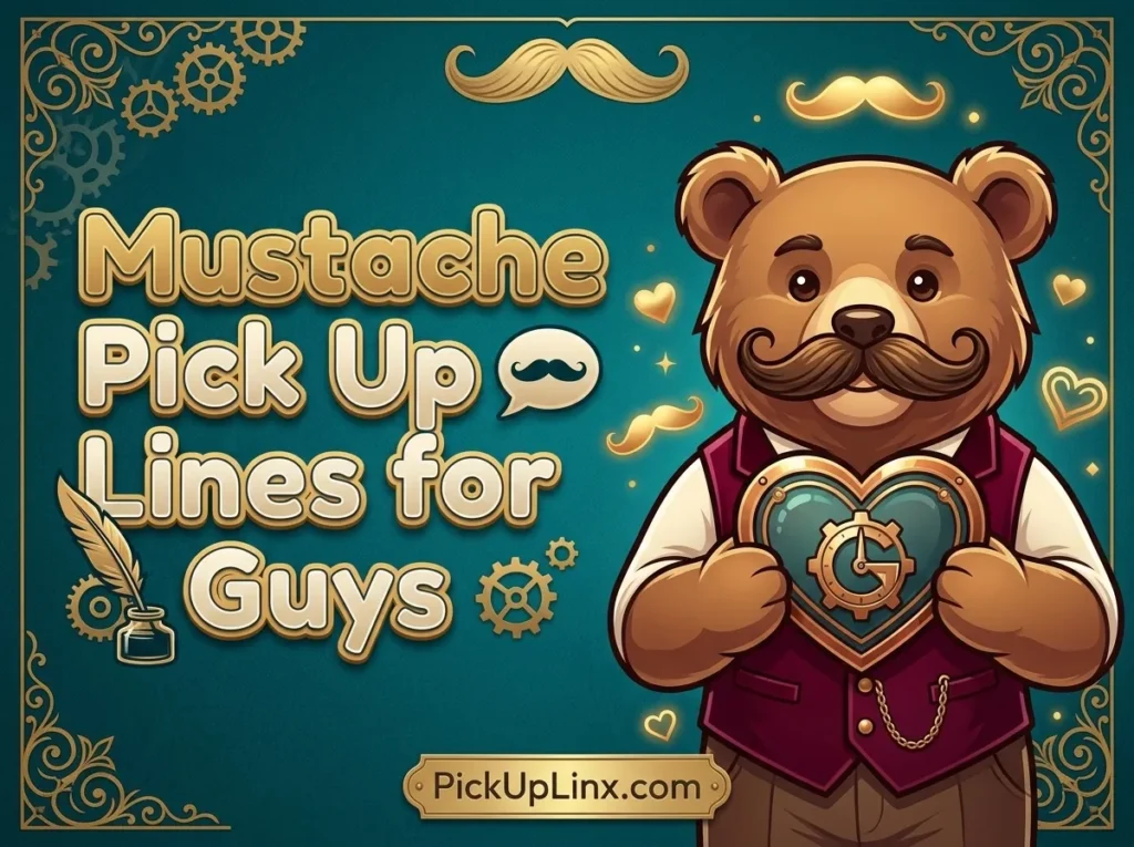 Mustache Pick Up Lines for Guys