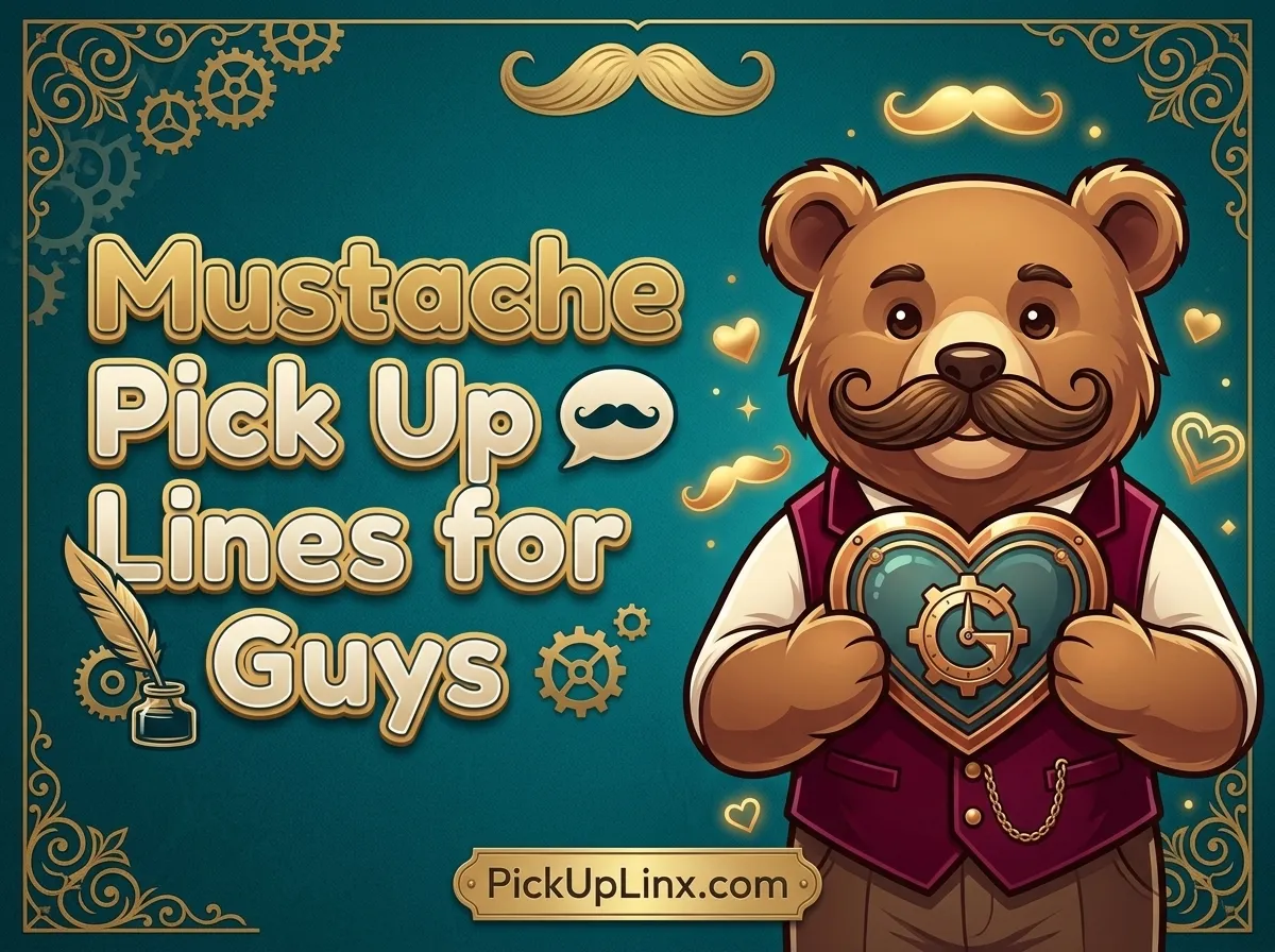 Mustache Pick Up Lines for Guys