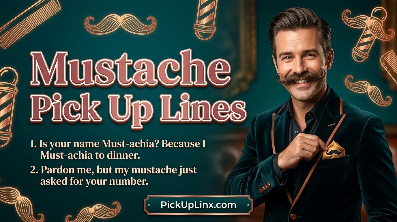 Mustache Pick Up Lines