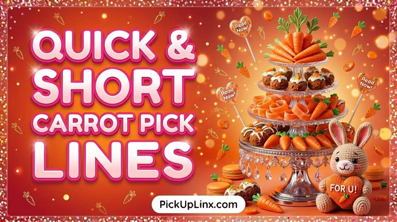 Quick & Short Carrot Pick Up Lines