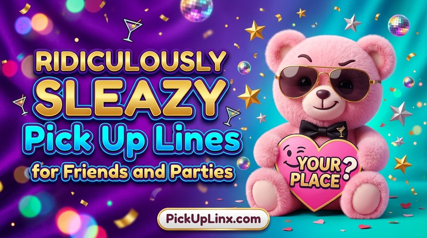 Ridiculously Sleazy Pick Up Lines for Friends and Parties