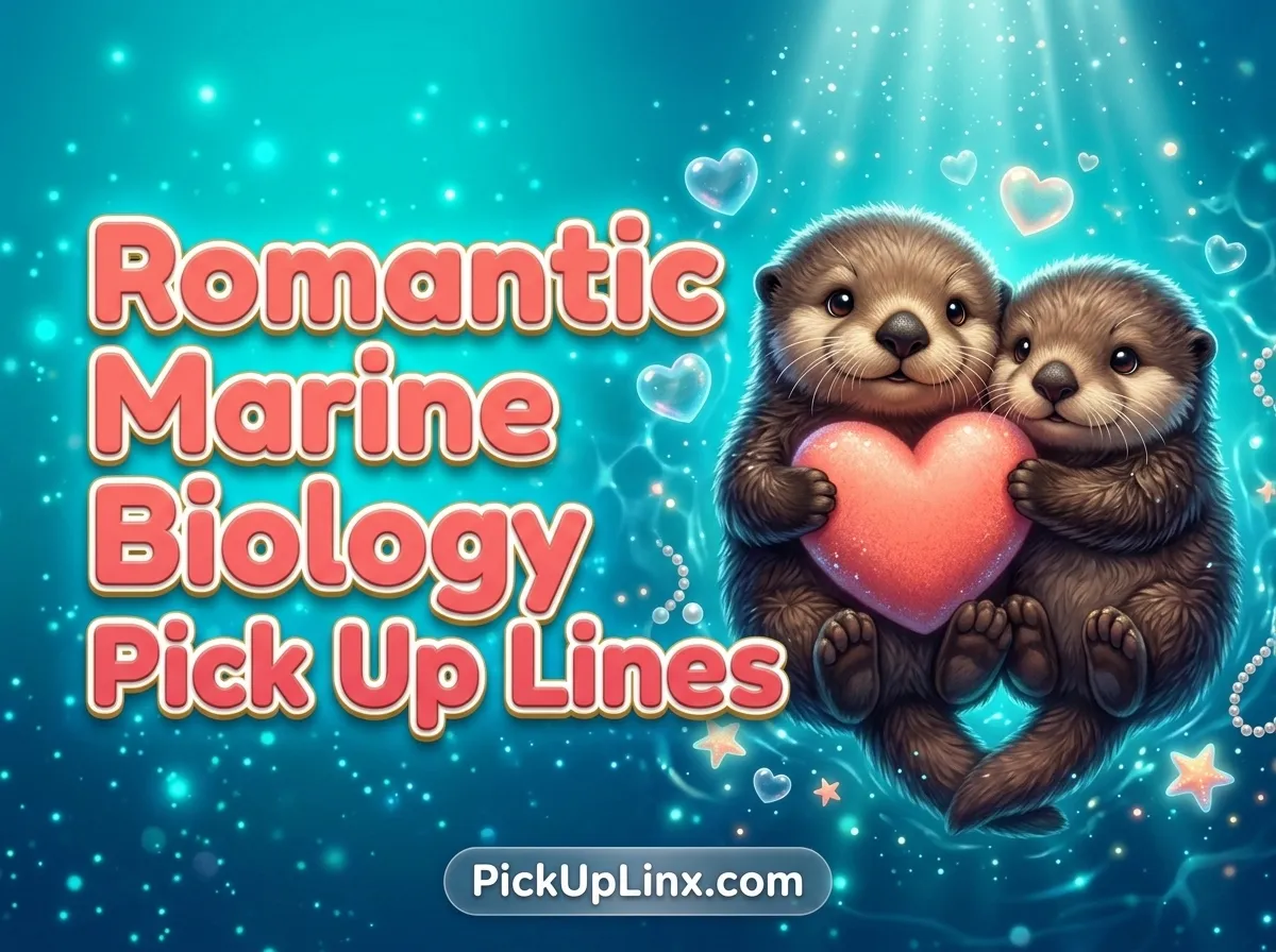 Romantic Marine Biology Pick Up Lines