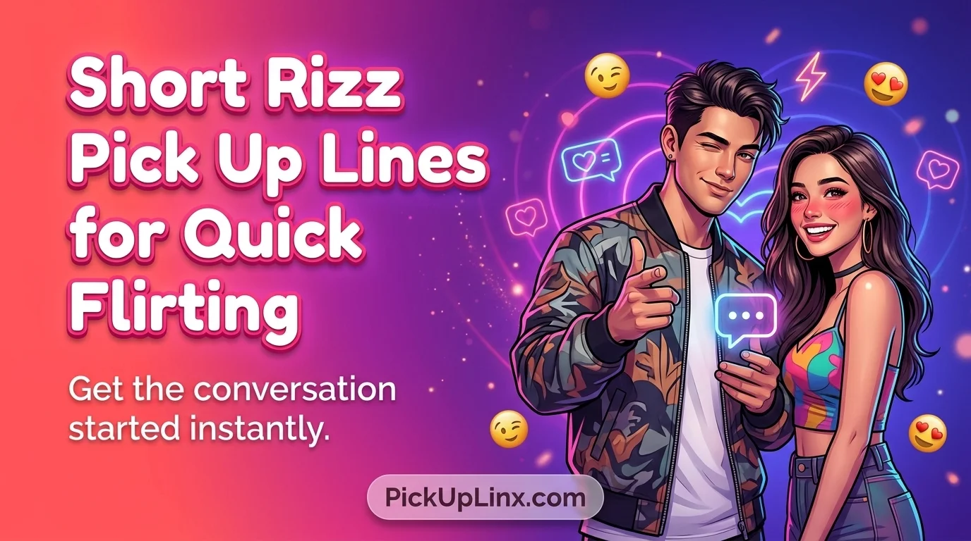 Short Rizz Pick Up Lines for Quick Flirting