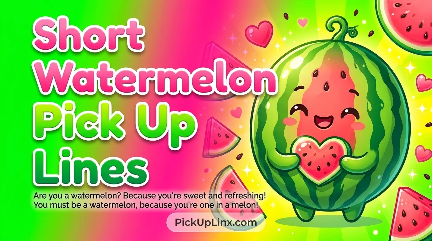 Short Watermelon Pick Up Lines