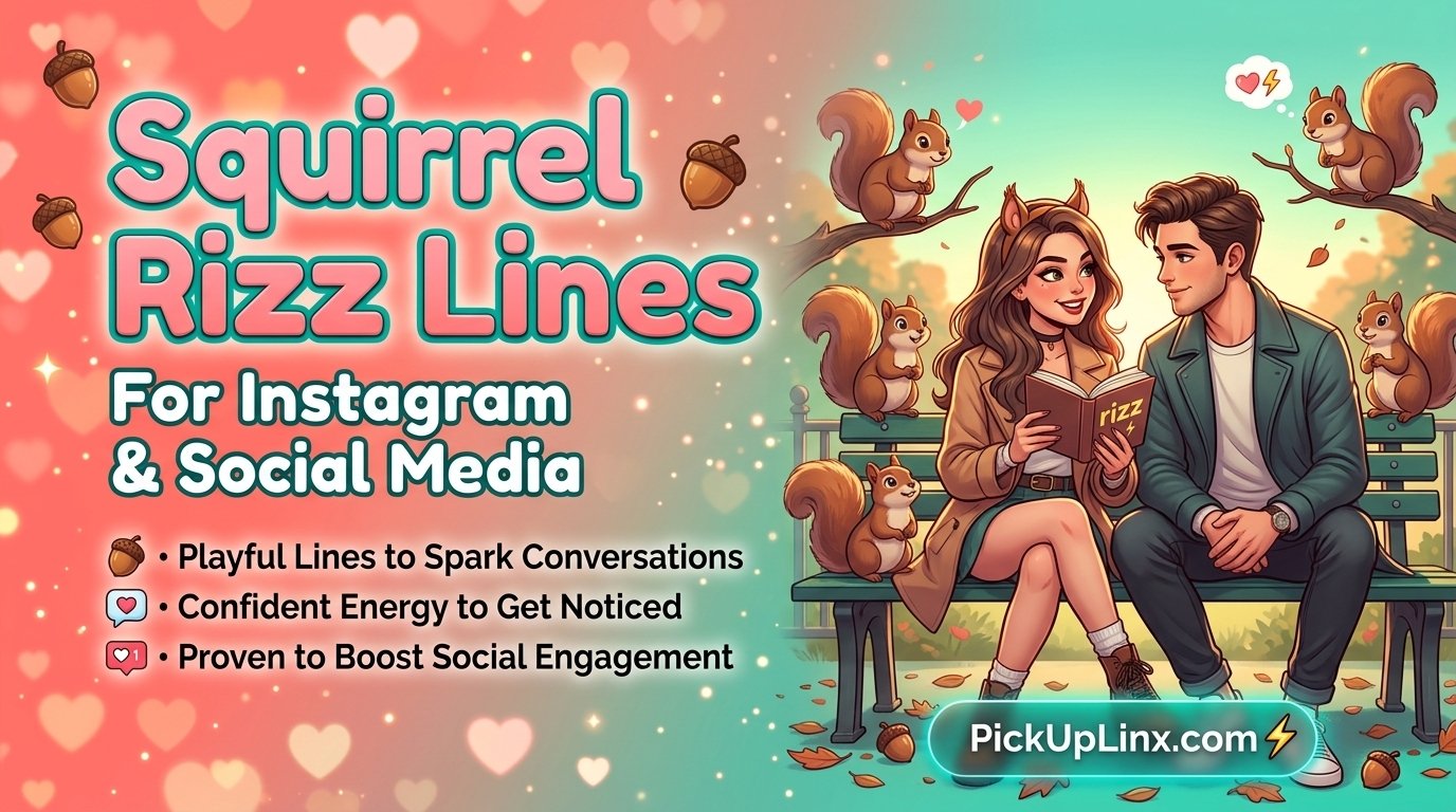 Squirrel Rizz Lines for Instagram and Social Media 
