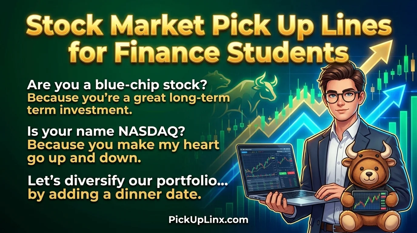 Stock Market Pick Up Lines for Finance Students