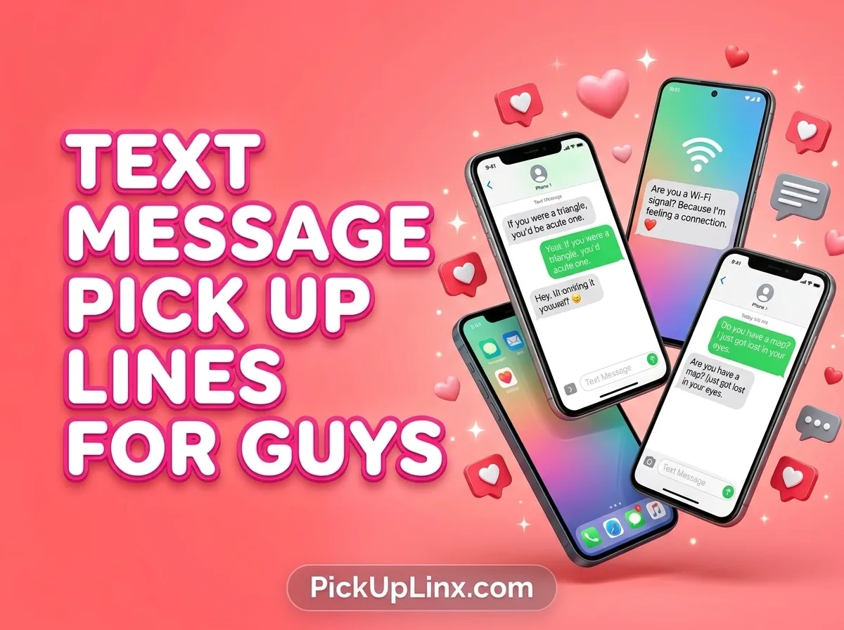 Text Message Pick Up Lines for Guys