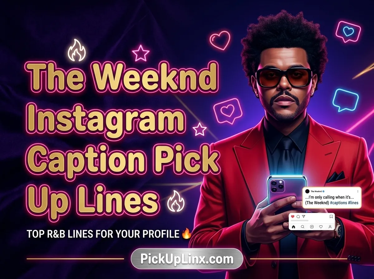 The Weeknd Instagram Caption Pick Up Lines