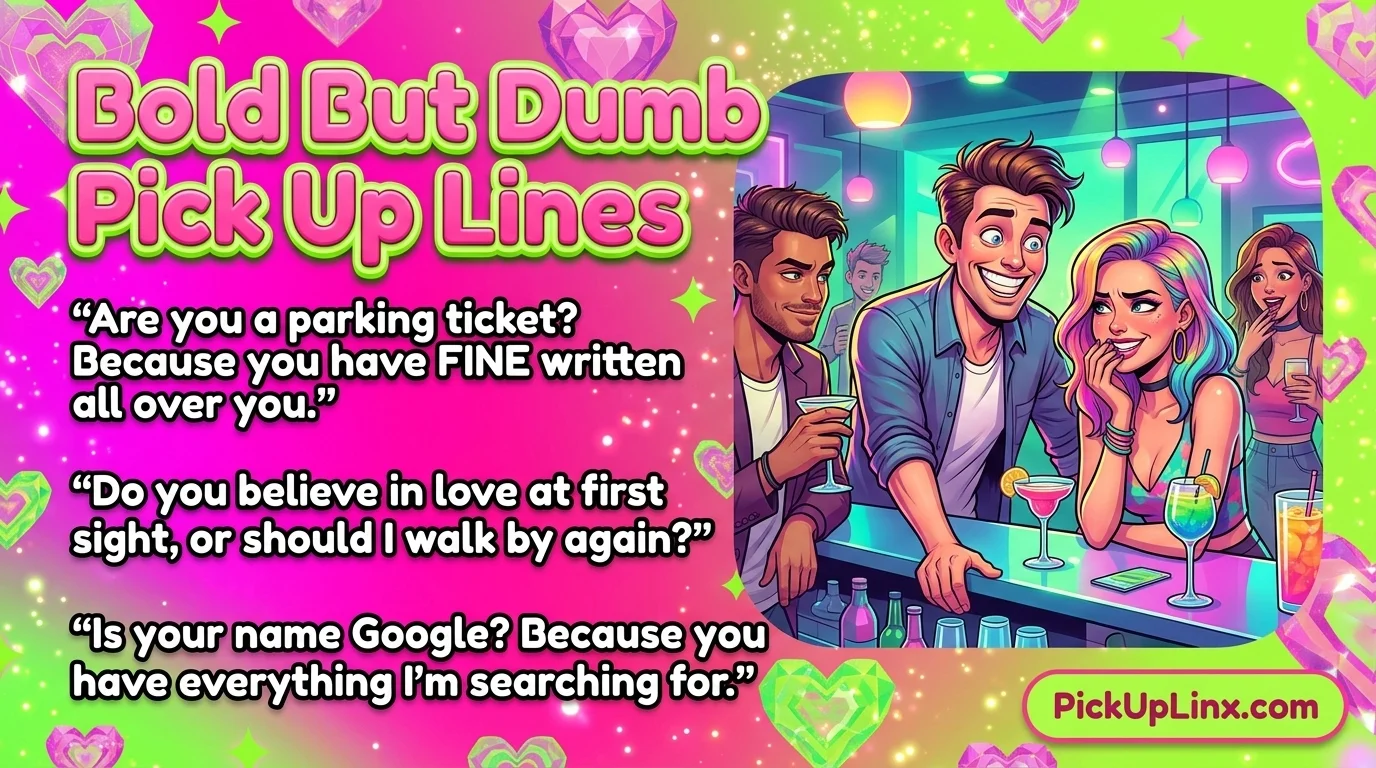 Bold But Dumb Pick Up Lines 