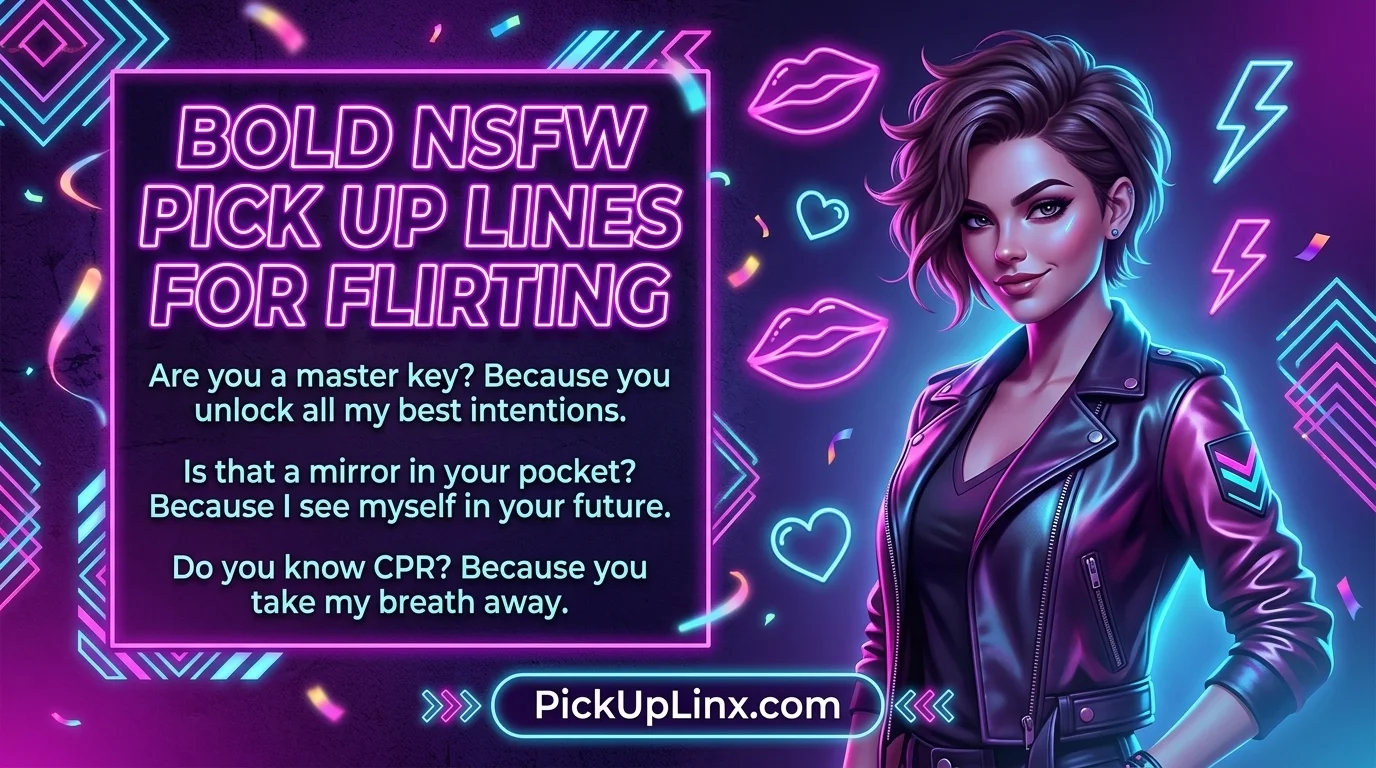 Bold NSFW Pick Up Lines for Flirting 