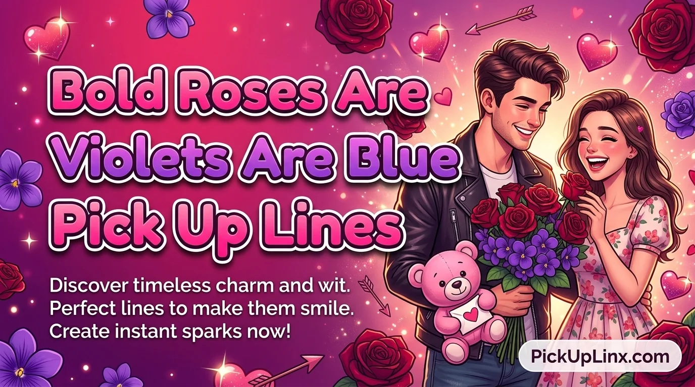 Bold Roses Are Red Violets Are Blue Pick Up Lines