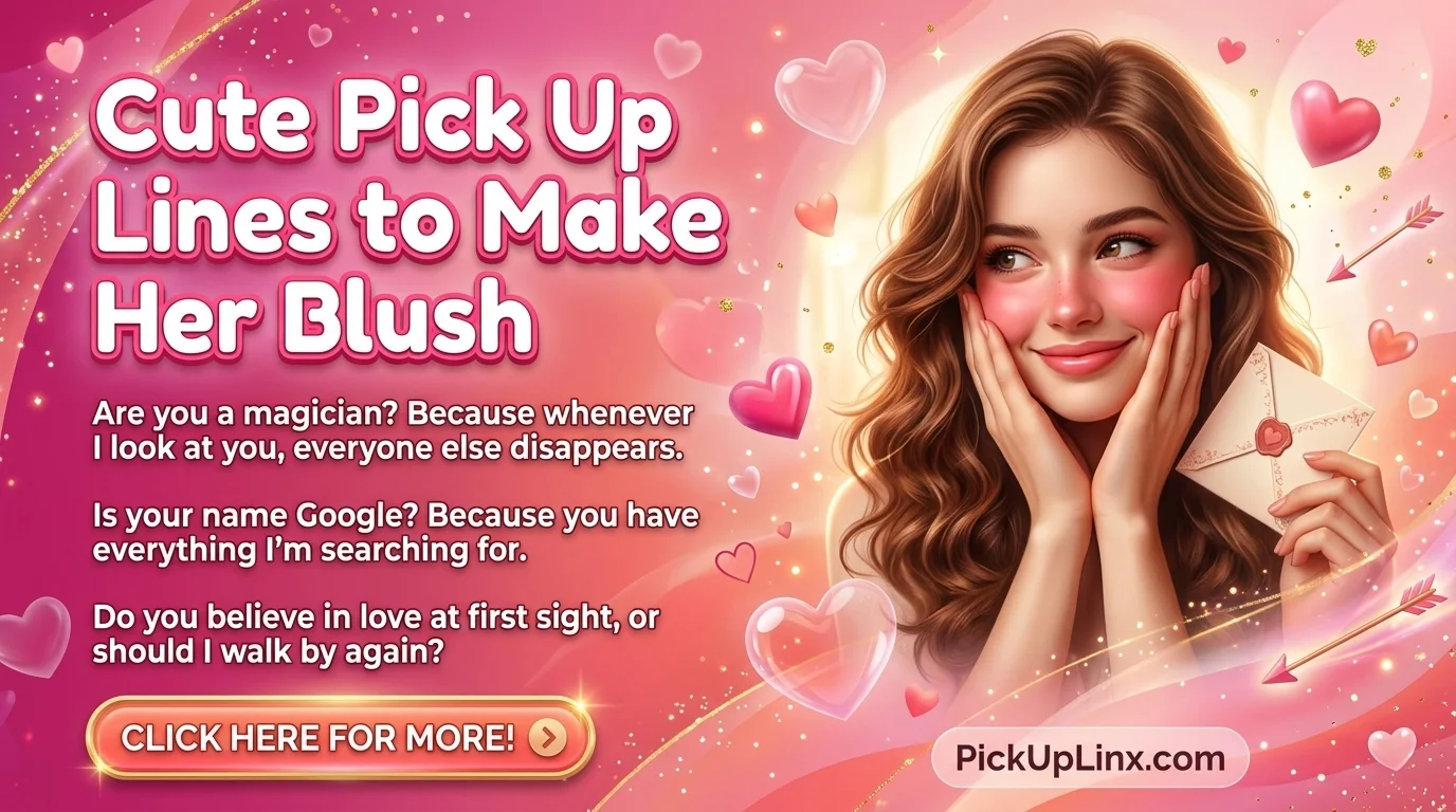 Cute Pick Up Lines to Make Her Blush