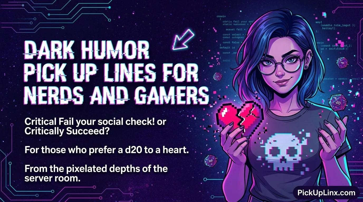 Dark Humor Pick Up Lines for Nerds and Gamers