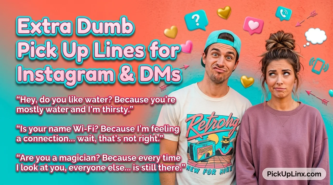 Extra Dumb Pick Up Lines for Instagram & DMs 