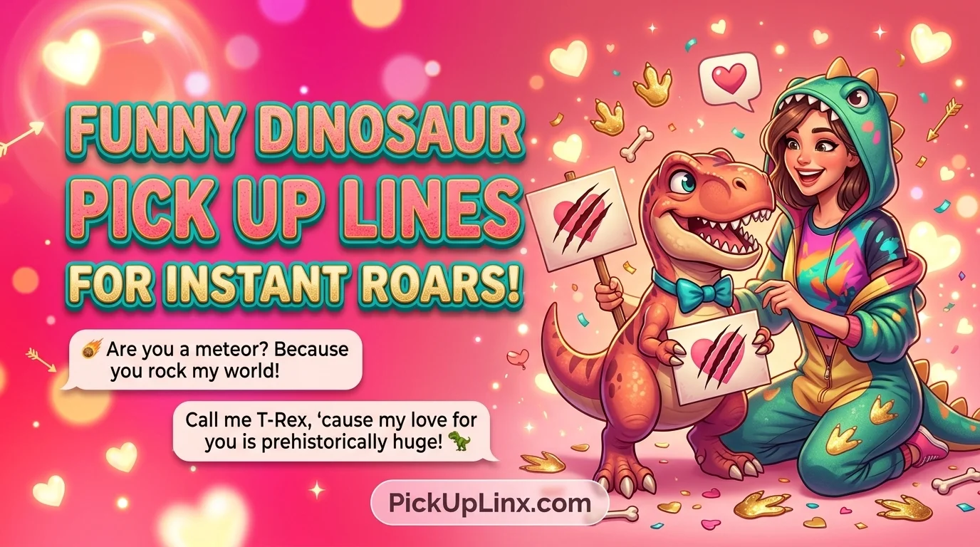 Funny Dinosaur Pick Up Lines for Instant Roars