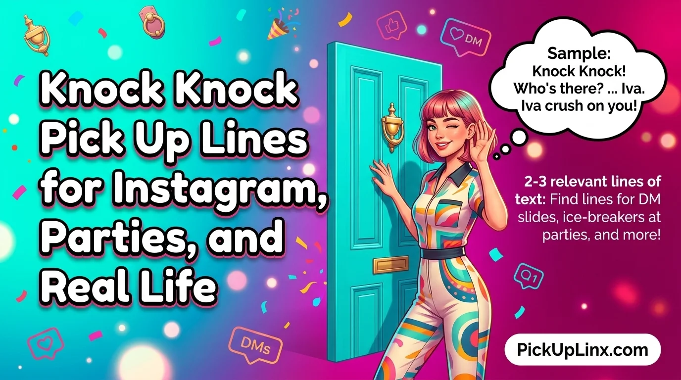 Knock Knock Pick Up Lines for Instagram, Parties, and Real Life