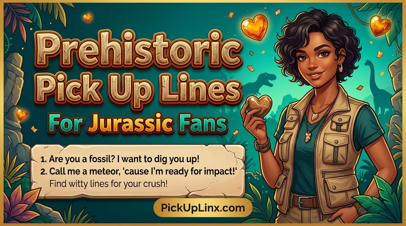 Prehistoric Pick Up Lines for Jurassic Fans