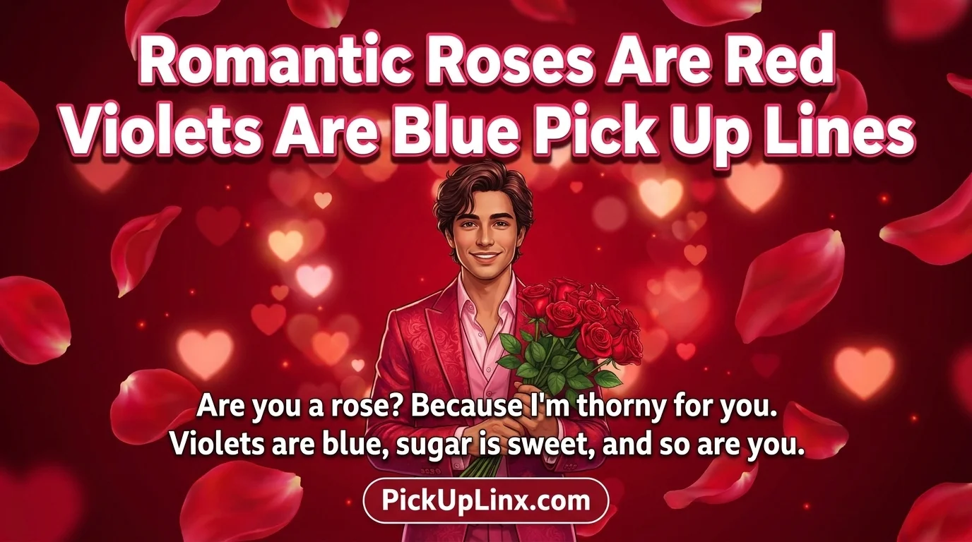 Romantic Roses Are Red Violets Are Blue Pick Up Lines