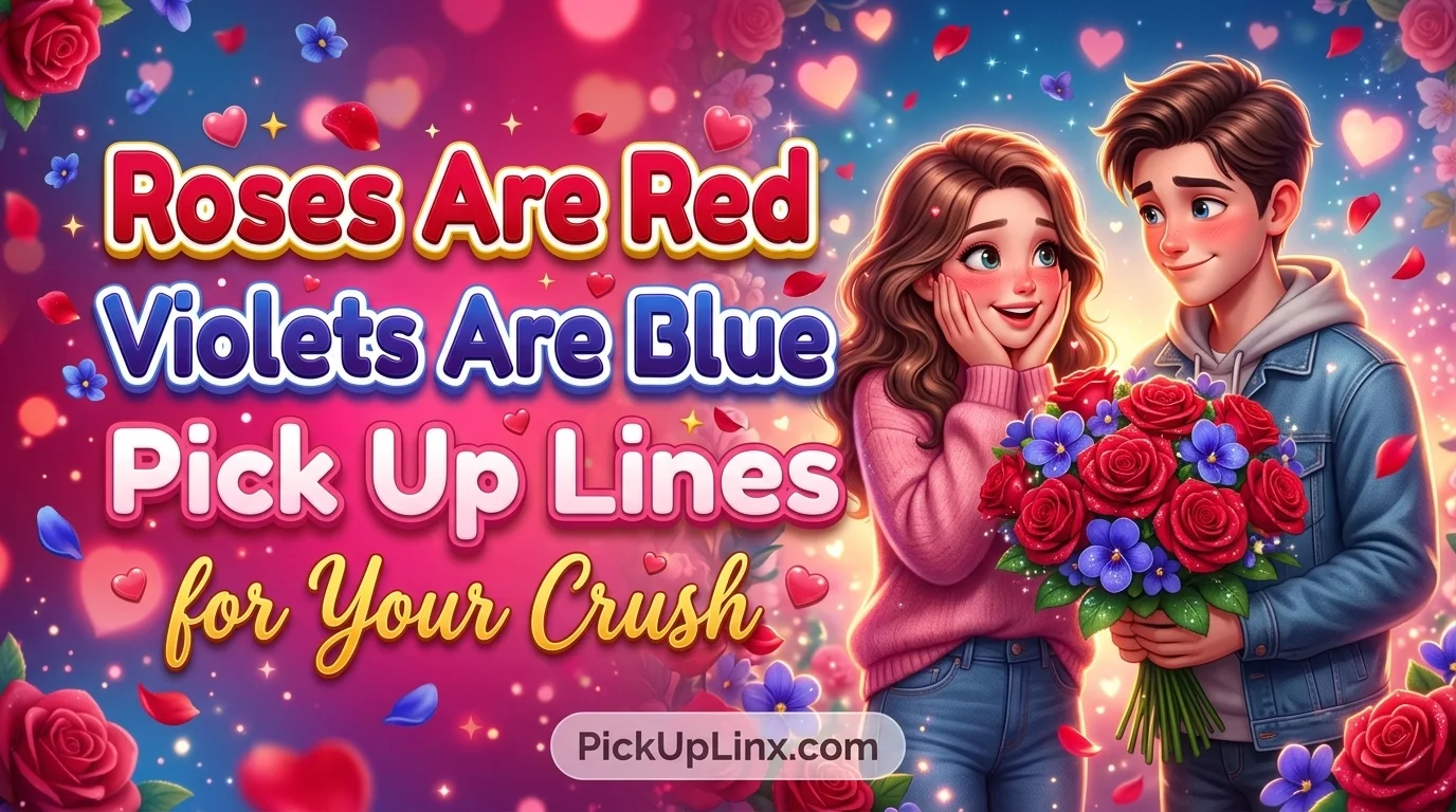 Roses Are Red Violets Are Blue Pick Up Lines for Your Crush