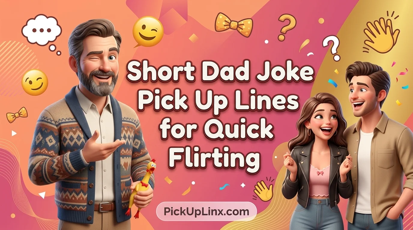 Short Dad Joke Pick Up Lines for Quick Flirting 