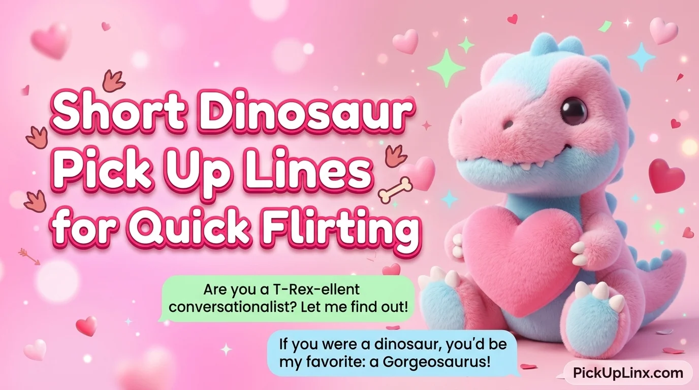 Short Dinosaur Pick Up Lines for Quick Flirting