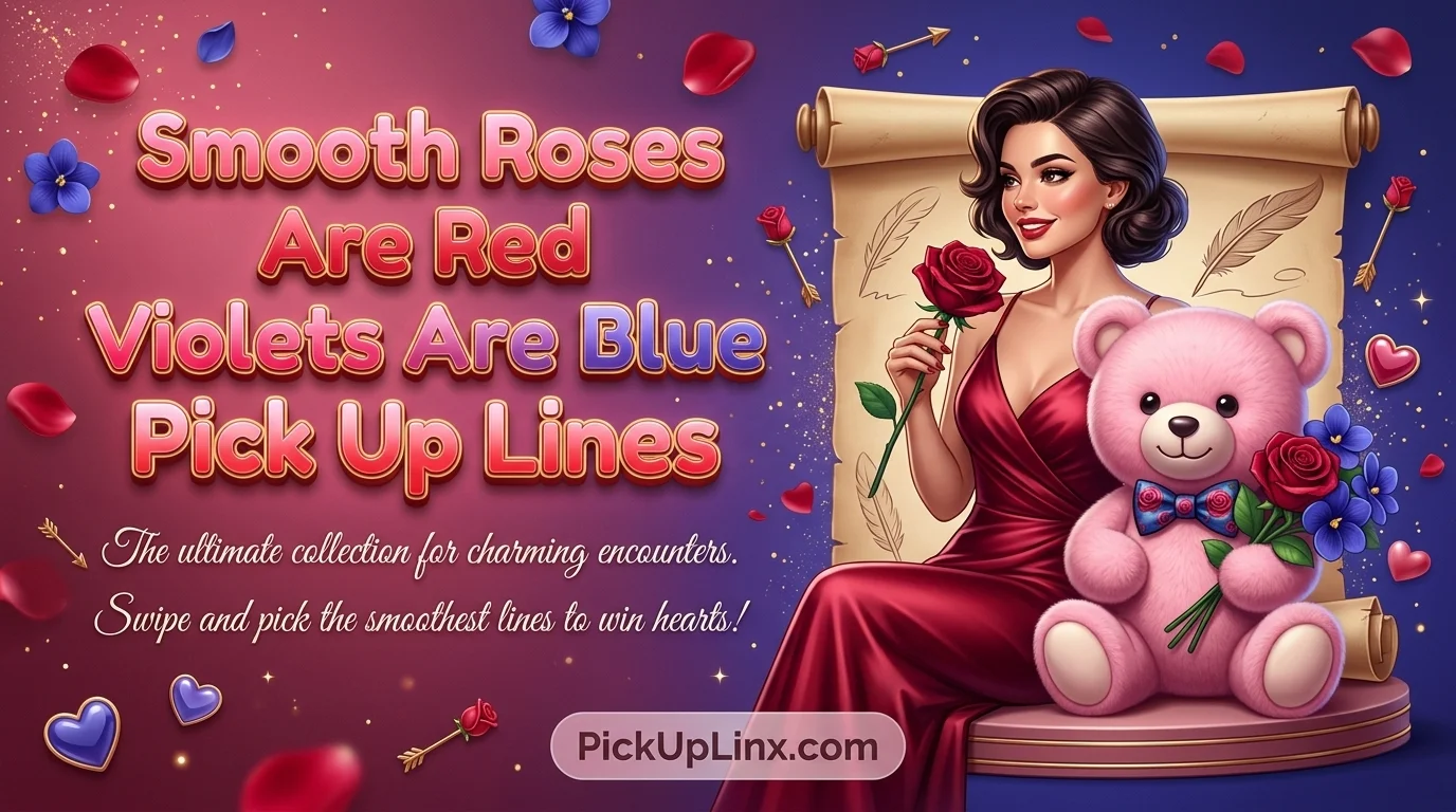 Smooth Roses Are Red Violets Are Blue Pick Up Lines