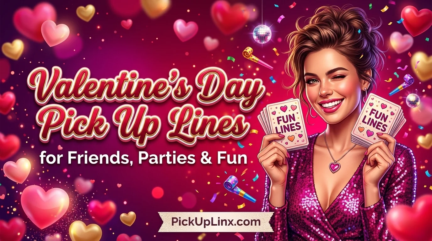 Valentine’s Day Pick Up Lines for Friends, Parties & Fun