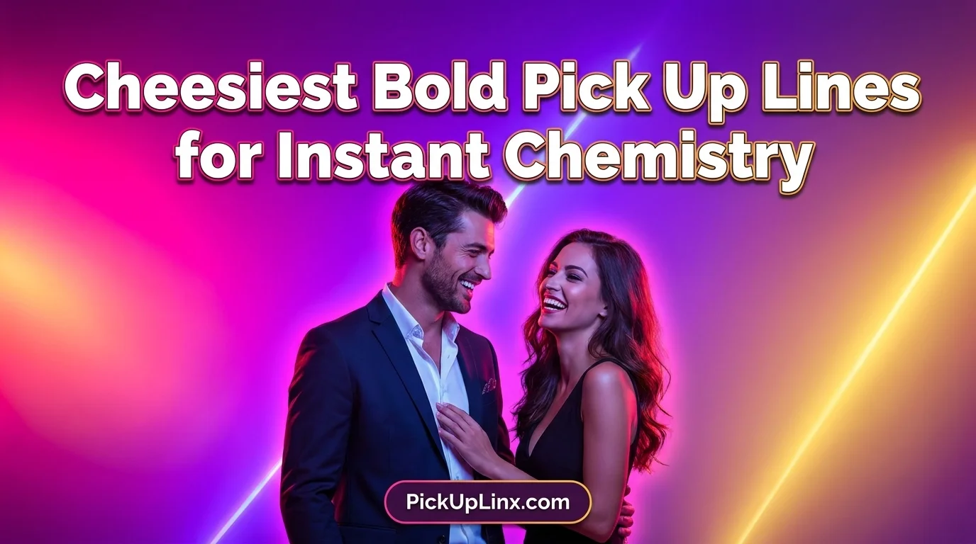 Cheesiest Bold Pick Up Lines for Instant Chemistry