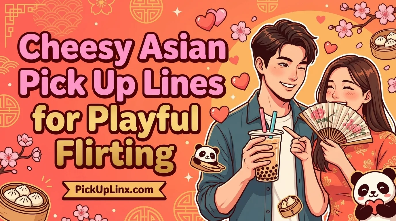 Cheesy Asian Pick Up Lines for Playful Flirting