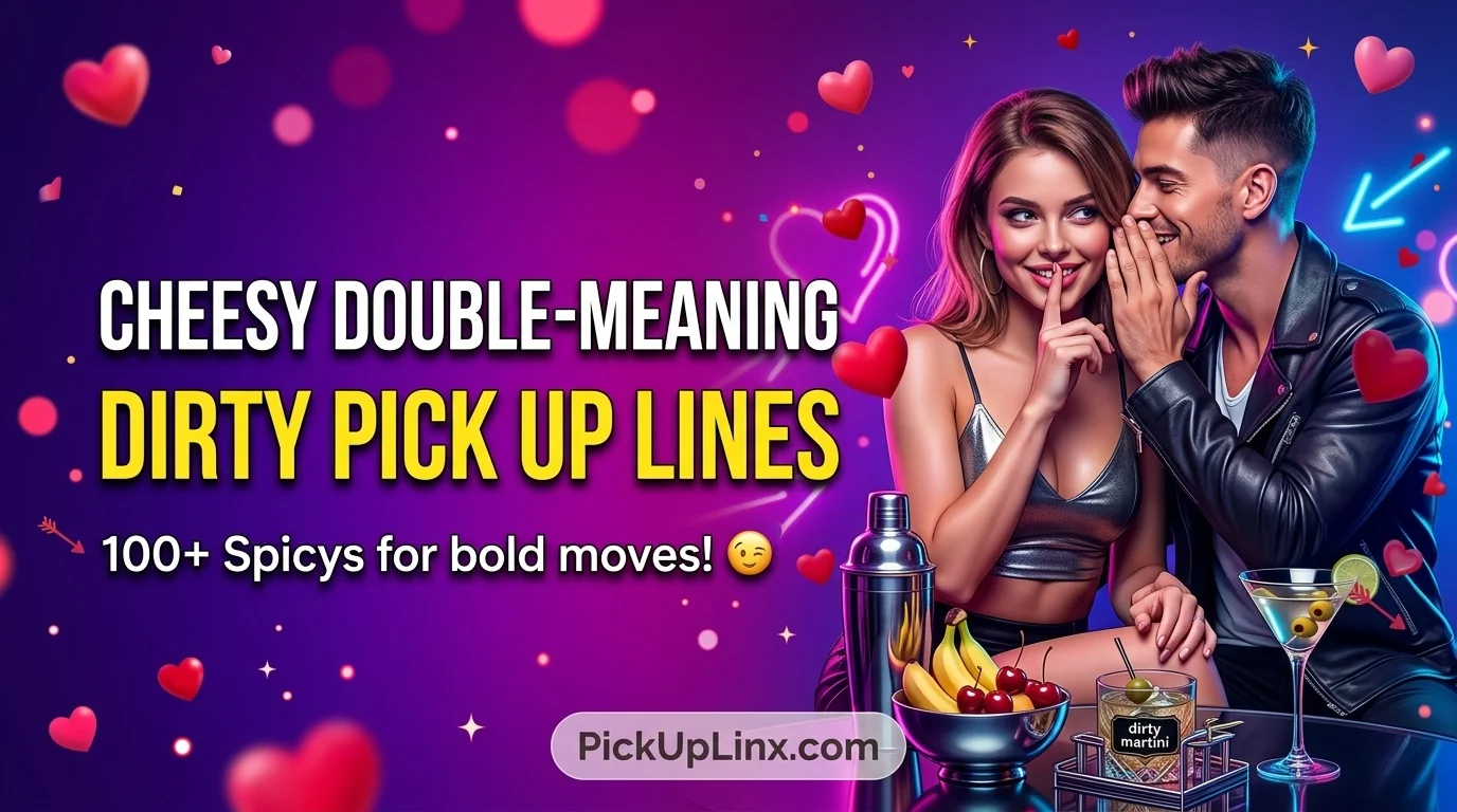 Cheesy Double-Meaning Dirty Pick Up Lines
