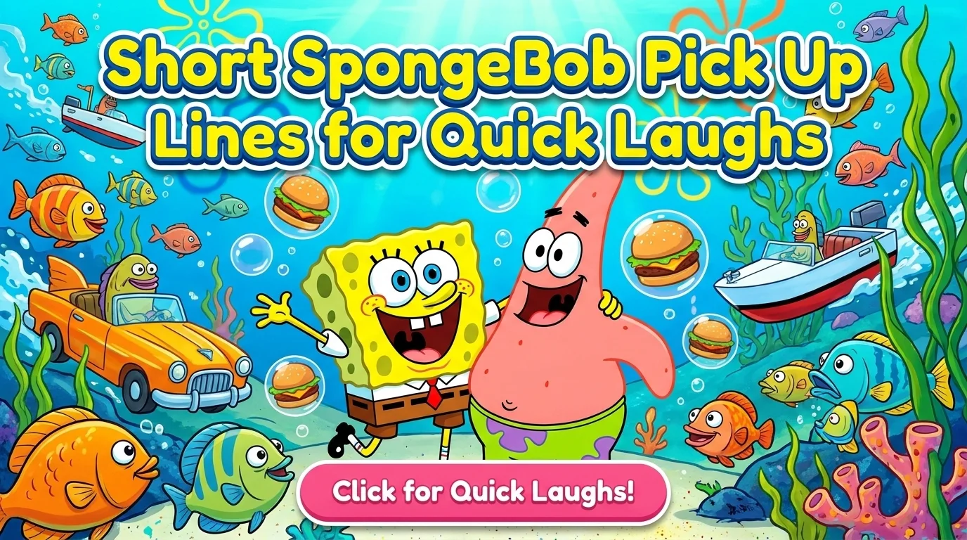 Short SpongeBob Pick Up Lines for Quick Laughs
