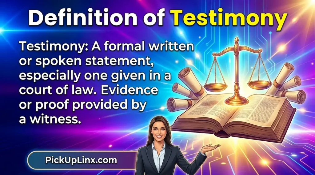 Definition of Testimony