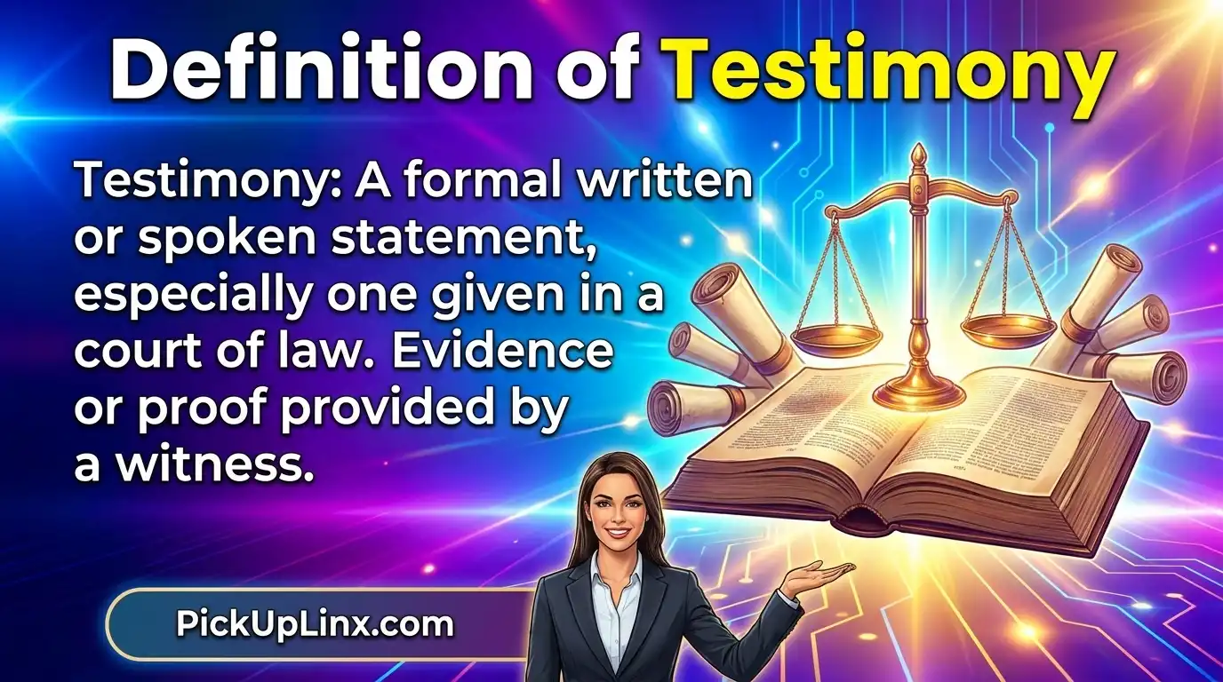 Definition of Testimony